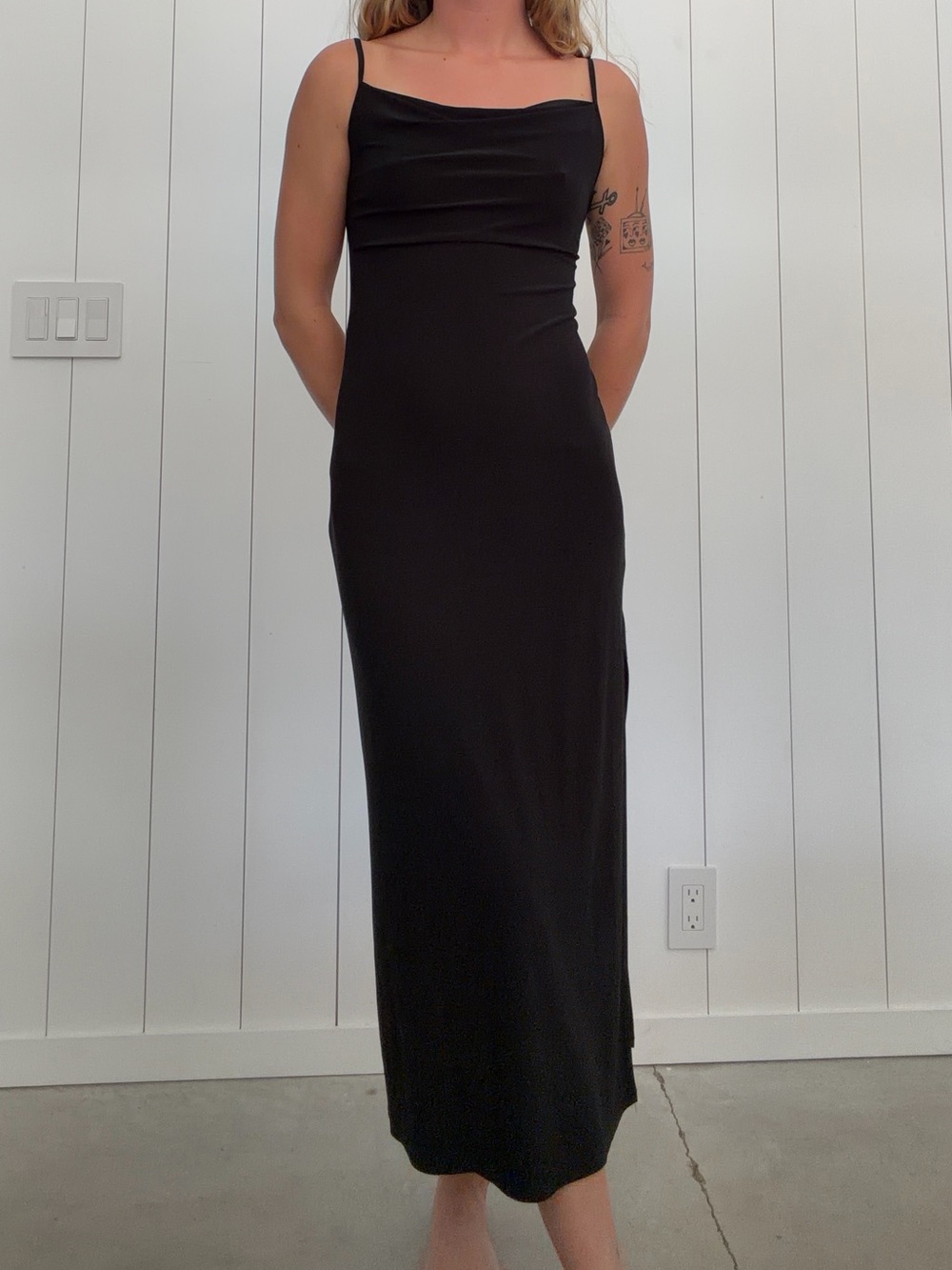 BLACK BEBE DRESS